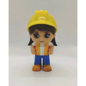 Pocket Watch Mystery Playdate Ryan’s World 3” Girl Construction Worker Figure
